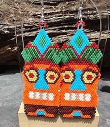 Hawaiin Tiki Earrings 