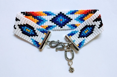 Southwestern Style Hot & Cold Bracelet 